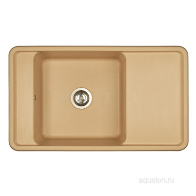 Мойка для кухни из литого мрамора латте 51х87см AQUATON Беллис 1A724832BS260