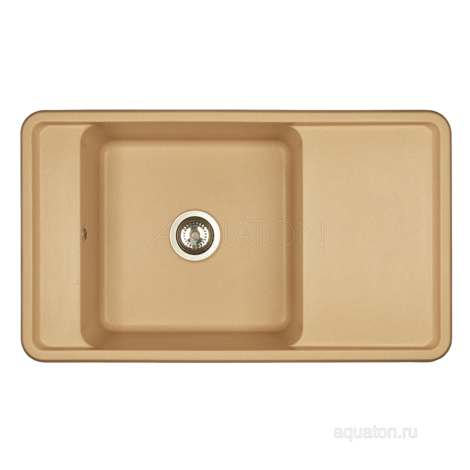 Мойка для кухни из литого мрамора латте 51х87см AQUATON Беллис 1A724832BS260