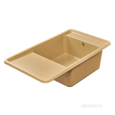 Мойка для кухни из литого мрамора латте 51х87см AQUATON Беллис 1A724832BS260
