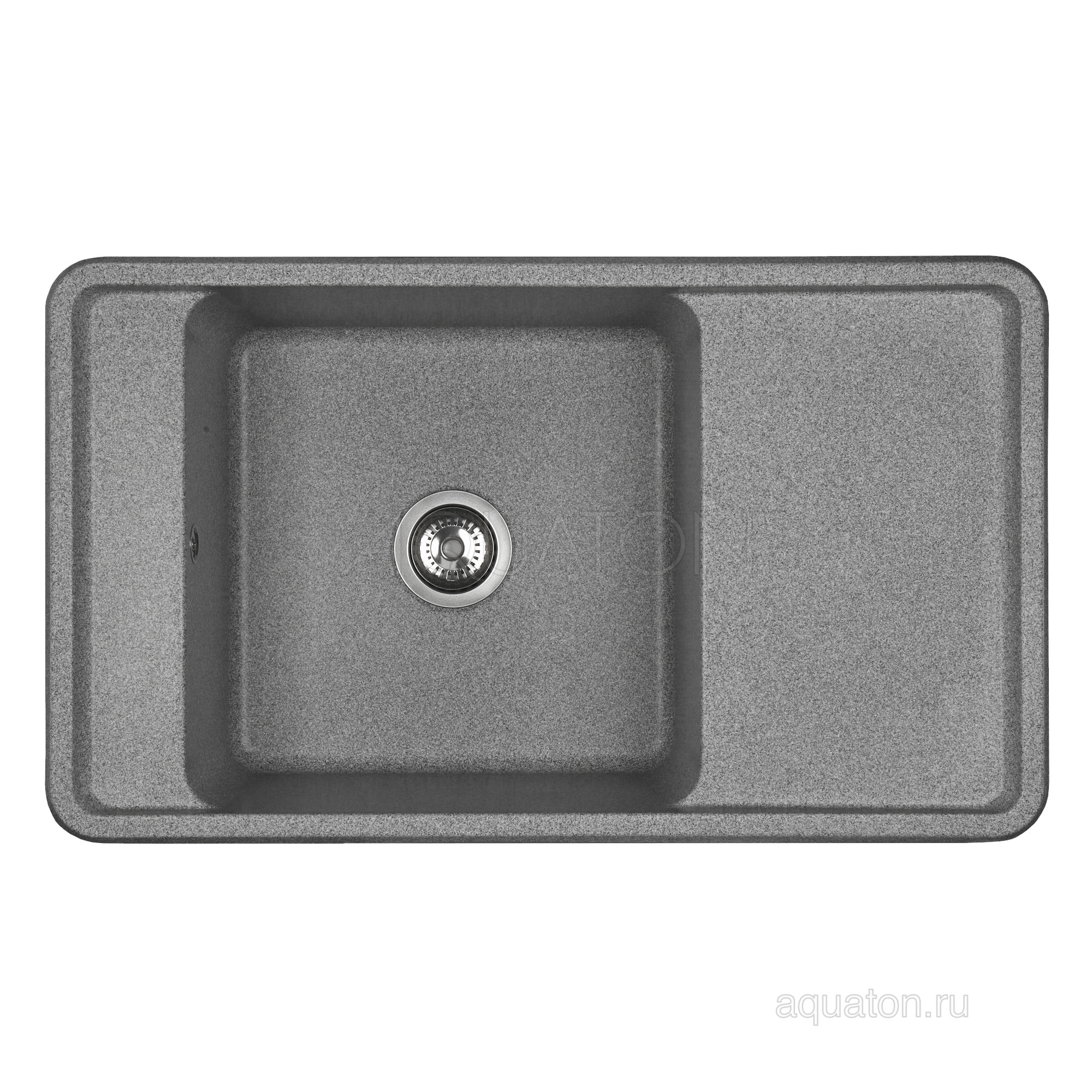 Мойка для кухни из литого мрамора серая 51х87см AQUATON Беллис 1A724832BS230