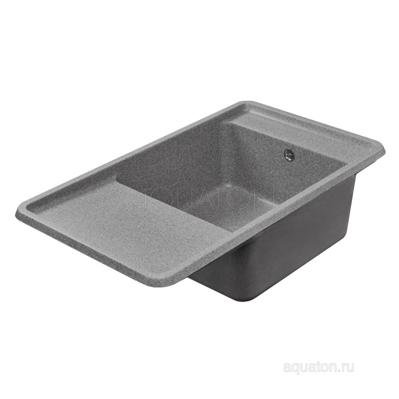 Мойка для кухни из литого мрамора серая 51х87см AQUATON Беллис 1A724832BS230
