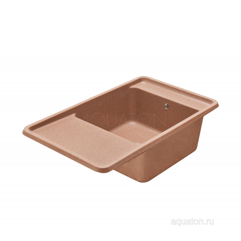 Мойка для кухни из литого мрамора терракот 51х87см AQUATON Беллис 1A724832BS270