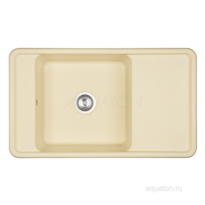 Мойка для кухни из литого мрамора шампань 51х87см AQUATON Беллис 1A724832BS290