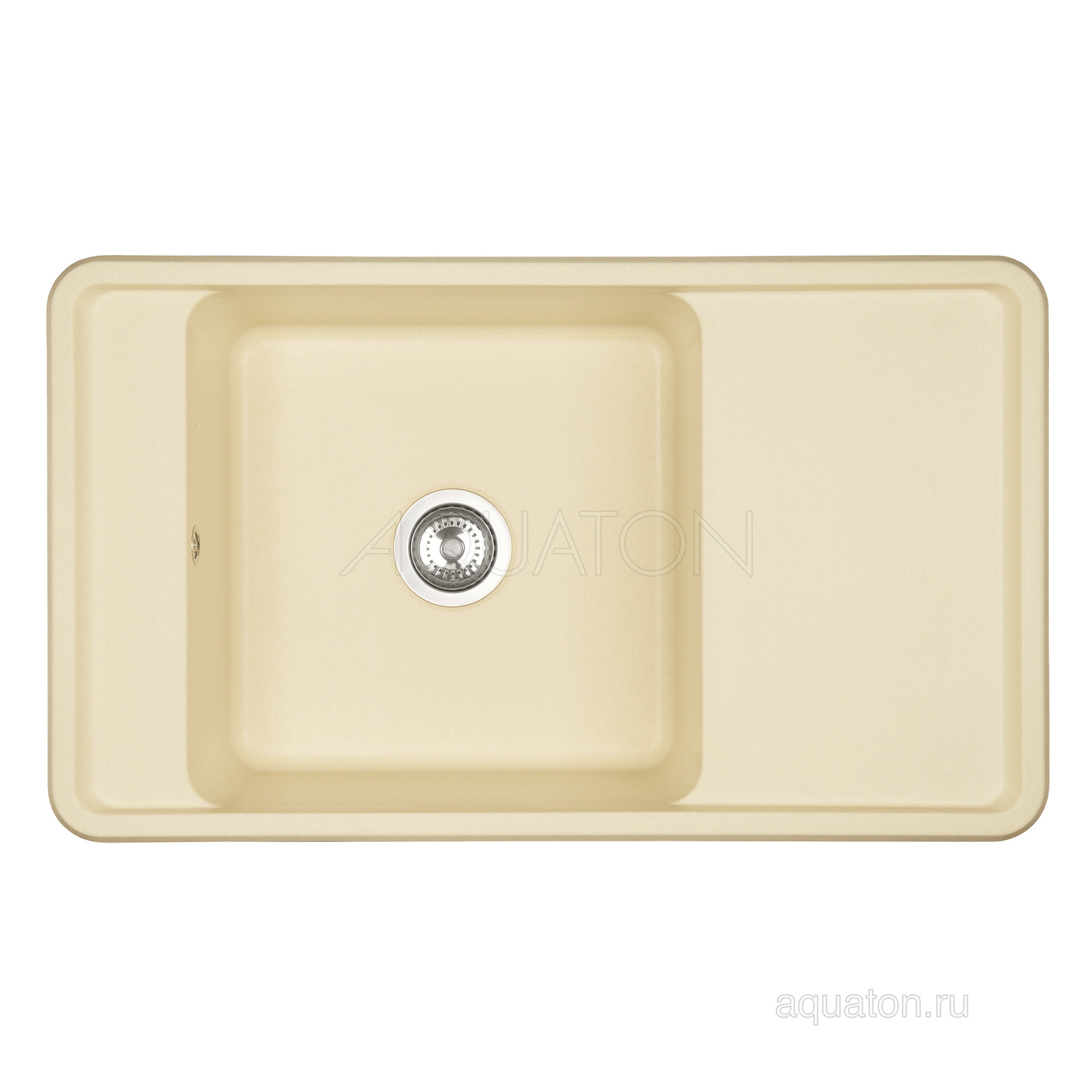 Мойка для кухни из литого мрамора шампань 51х87см AQUATON Беллис 1A724832BS290