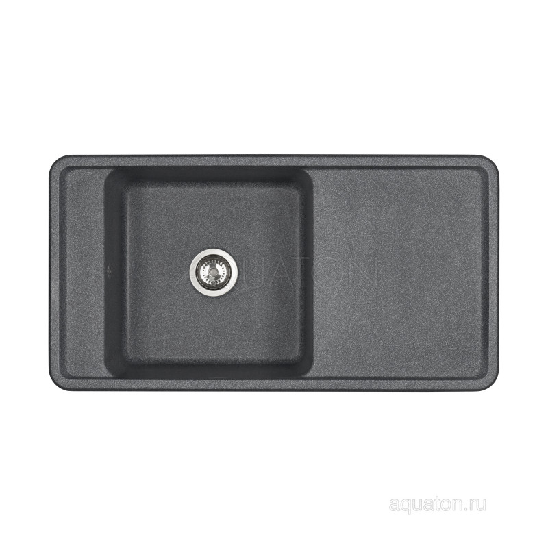 Мойка для кухни из литого мрамора графит 51х97см AQUATON Беллис 1A725132BS210