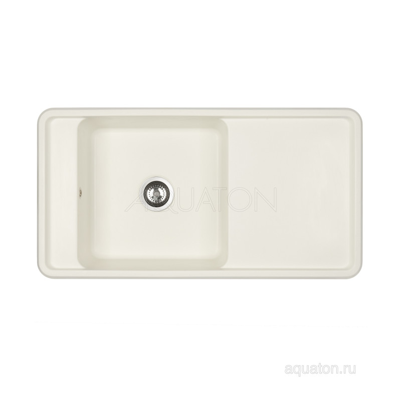 Мойка для кухни из литого мрамора жемчуг 51х97см AQUATON Беллис 1A725132BS240