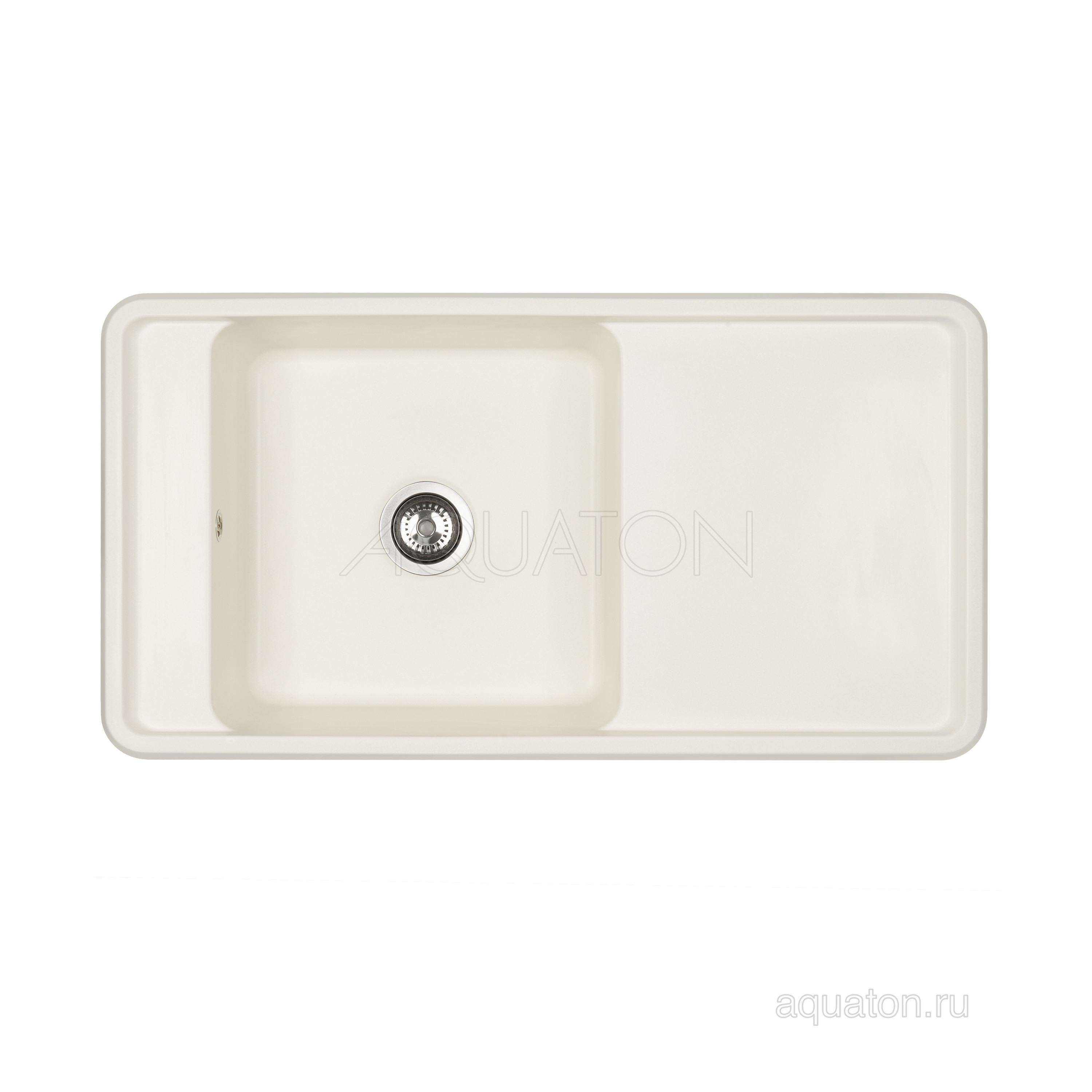 Мойка для кухни из литого мрамора жемчуг 51х97см AQUATON Беллис 1A725132BS240
