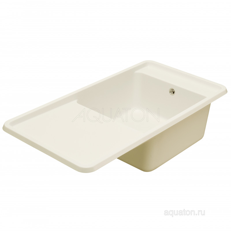 Мойка для кухни из литого мрамора жемчуг 51х97см AQUATON Беллис 1A725132BS240