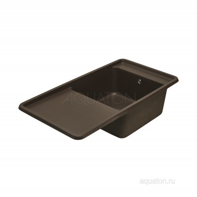Мойка для кухни из литого мрамора кофе 51х97см AQUATON Беллис 1A725132BS280