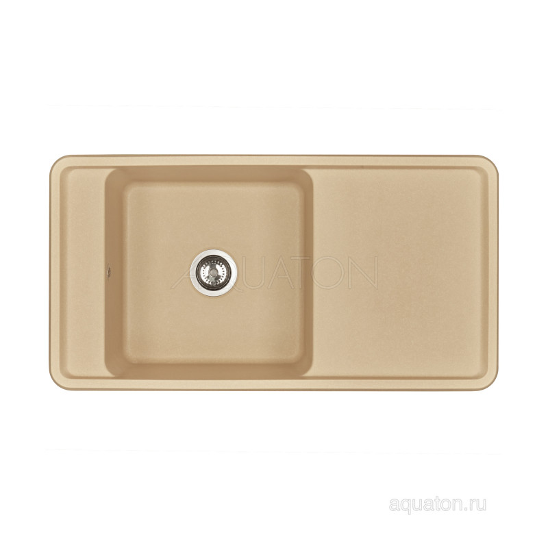 Мойка для кухни из литого мрамора латте 51х97см AQUATON Беллис 1A725132BS260