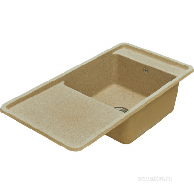 Мойка для кухни из литого мрамора песочная 51х97см AQUATON Беллис 1A725132BS220