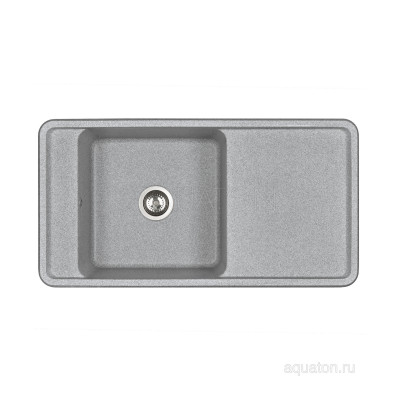 Мойка для кухни из литого мрамора серая 51х97см AQUATON Беллис 1A725132BS230