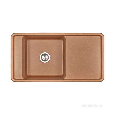 Мойка для кухни из литого мрамора терракот 51х97см AQUATON Беллис 1A725132BS270