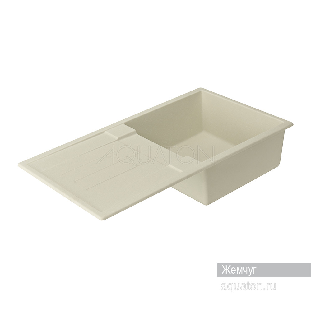 Мойка для кухни из литого мрамора жемчуг 50х86см AQUATON Верона 1A710032VR240