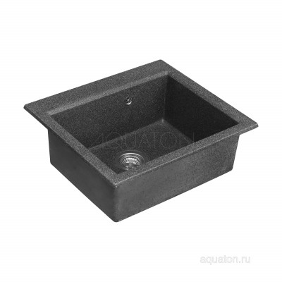 Мойка для кухни из литого мрамора графит 58х52см AQUATON Линеа 1A733032LW210