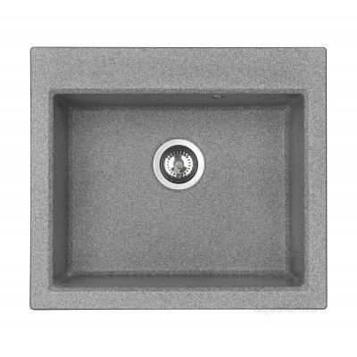 Мойка для кухни из литого мрамора серая 58х52см AQUATON Линеа 1A733032LW230