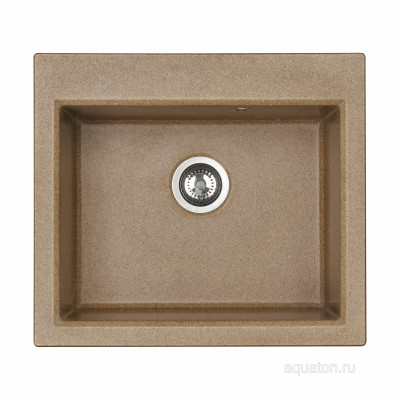 Мойка для кухни из литого мрамора терракот 58х52см AQUATON Линеа 1A733032LW270