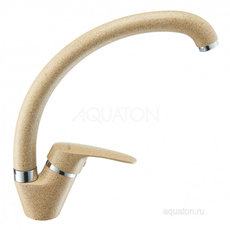 Смеситель для кухни песочный Aquaton Нимо 1AX002FCXX220