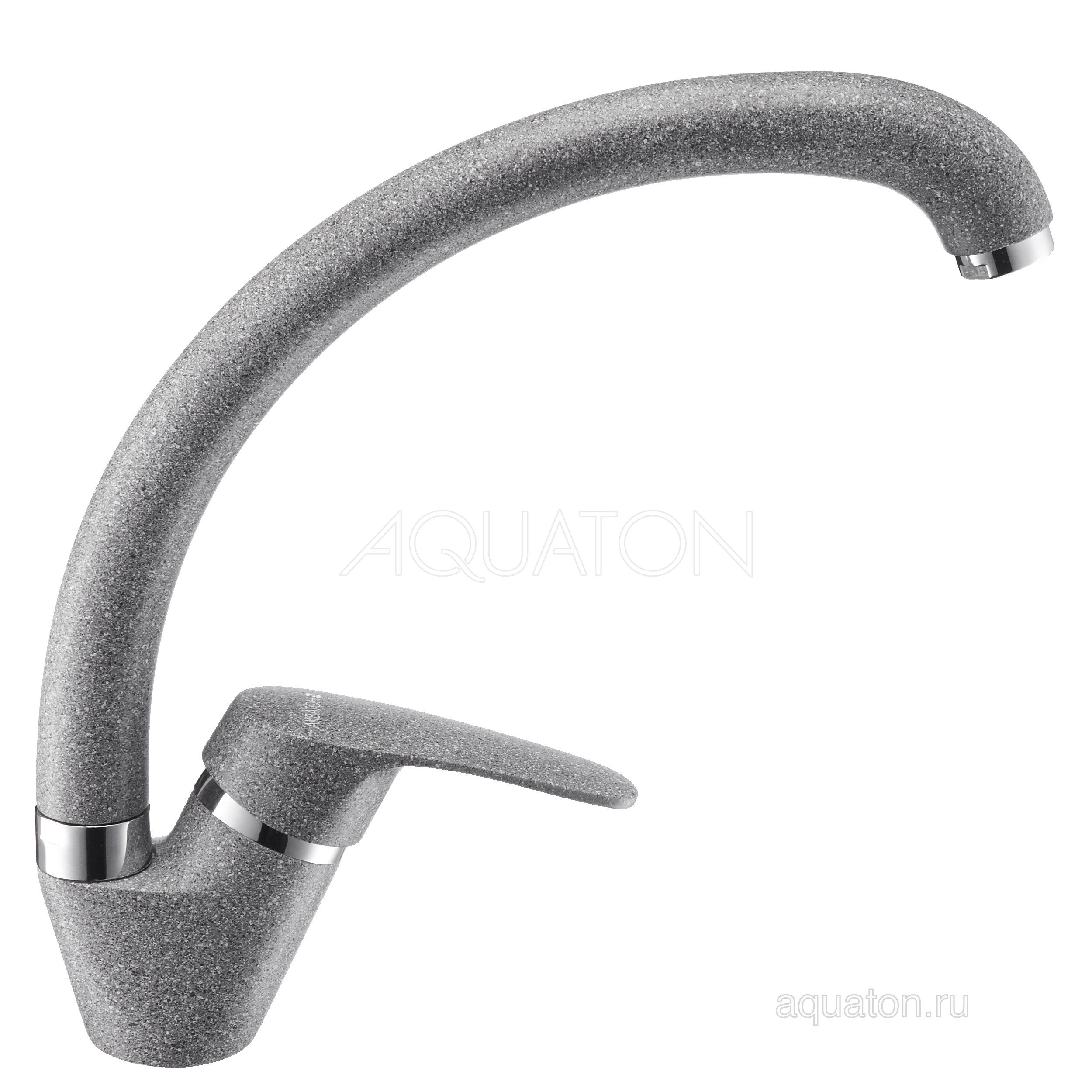 Смеситель для кухни серый Aquaton Нимо 1AX002FCXX230