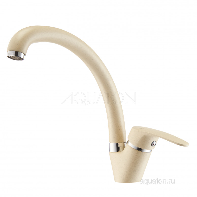 Смеситель для кухни шампань Aquaton Нимо 1AX002FCXX290