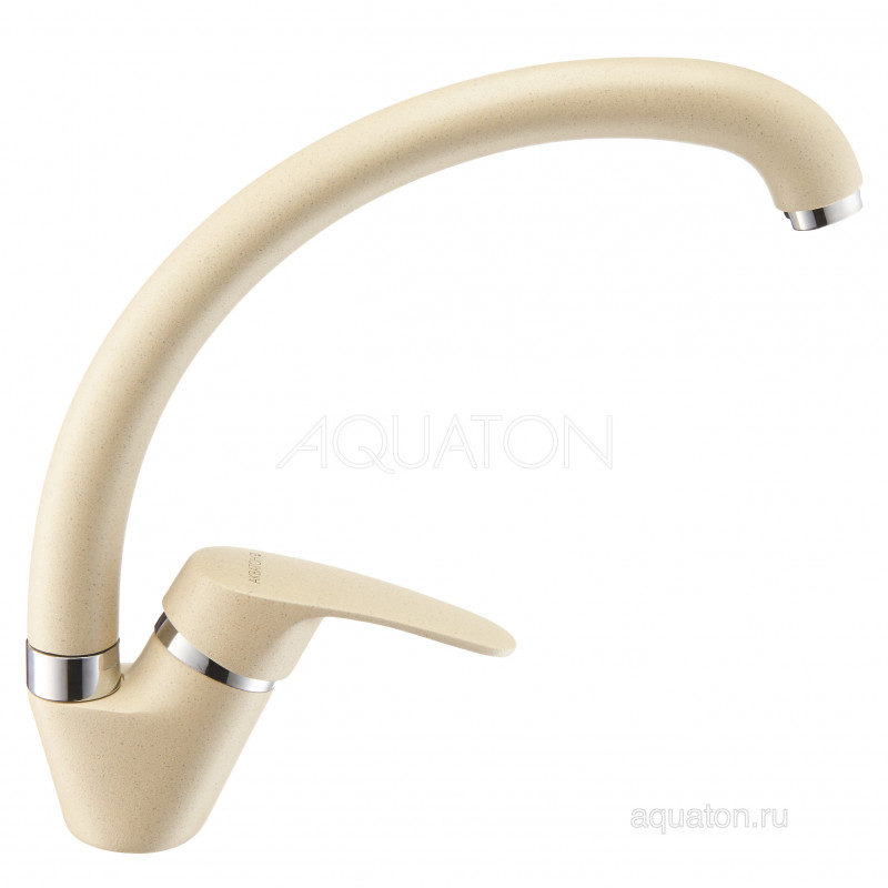 Смеситель для кухни шампань Aquaton Нимо 1AX002FCXX290