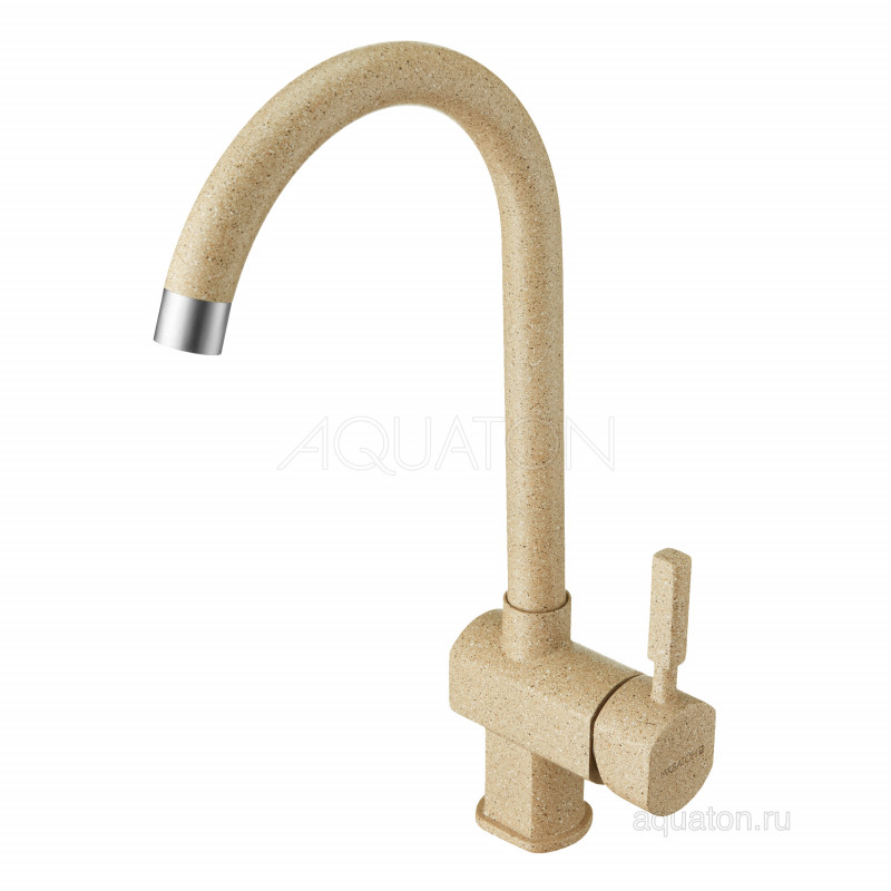Смеситель для кухни песочный Aquaton Лиам 1AX003FCXX220