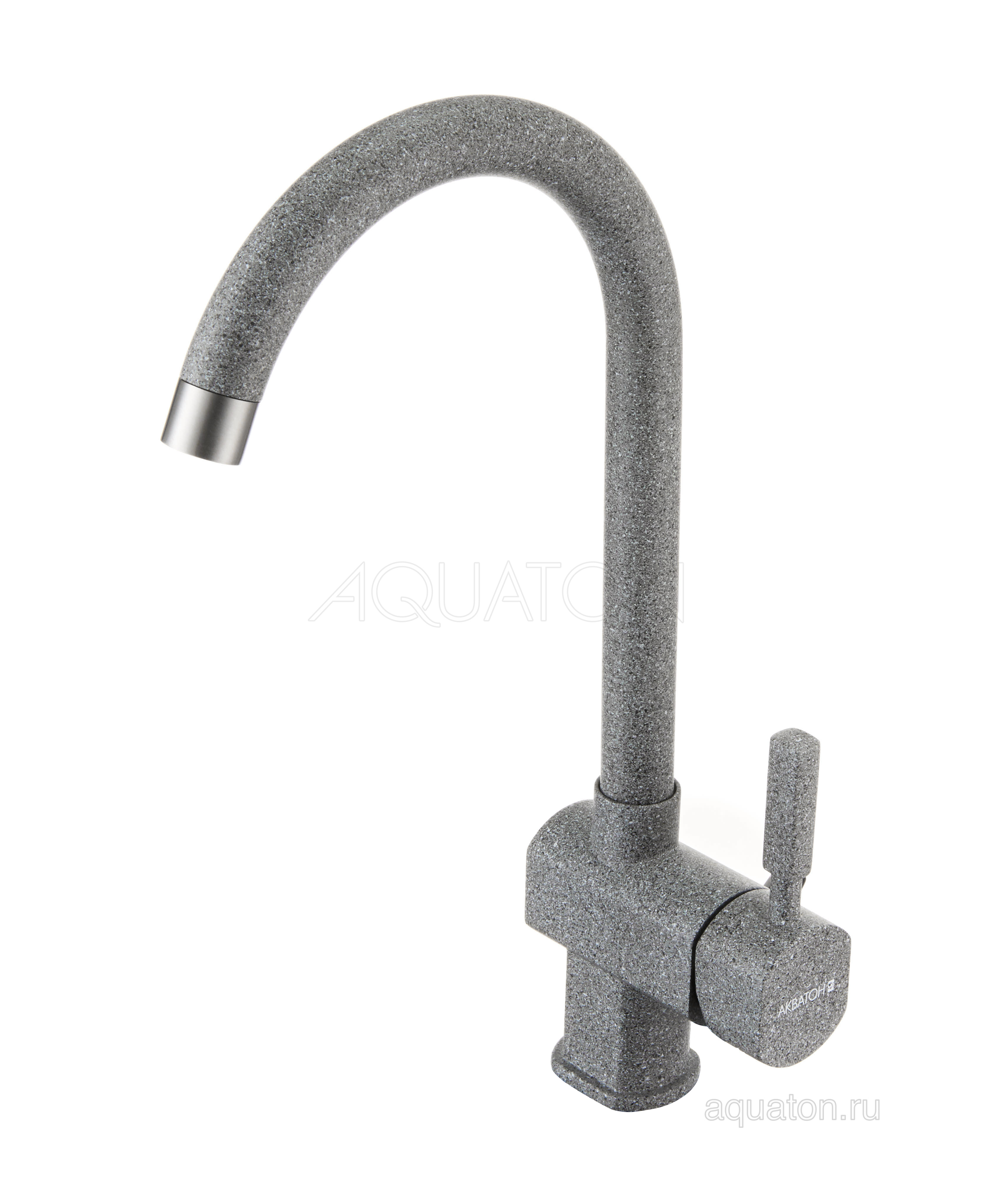 Смеситель для кухни серый Aquaton Лиам 1AX003FCXX230