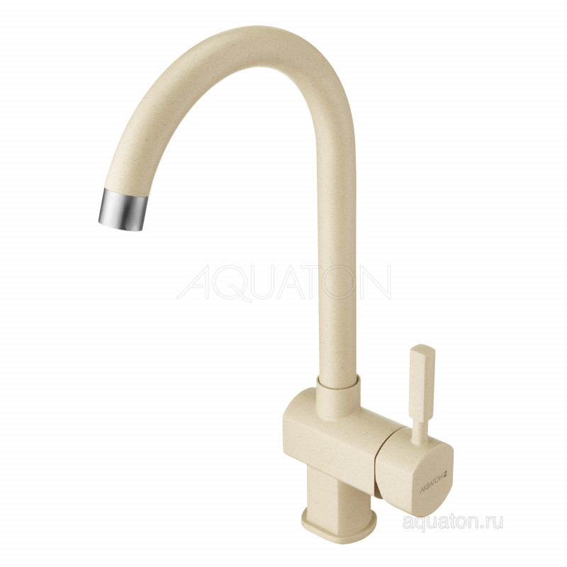 Смеситель для кухни шампань Aquaton Лиам 1AX003FCXX290