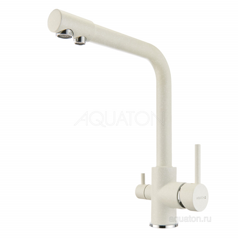 Смеситель для кухни с фильтром жемчуг Aquaton Руан 1AX004FCXX240