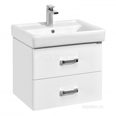 Тумба с раковиной Тигода 60 белая Aquaton Америна 1A1354K1AM010