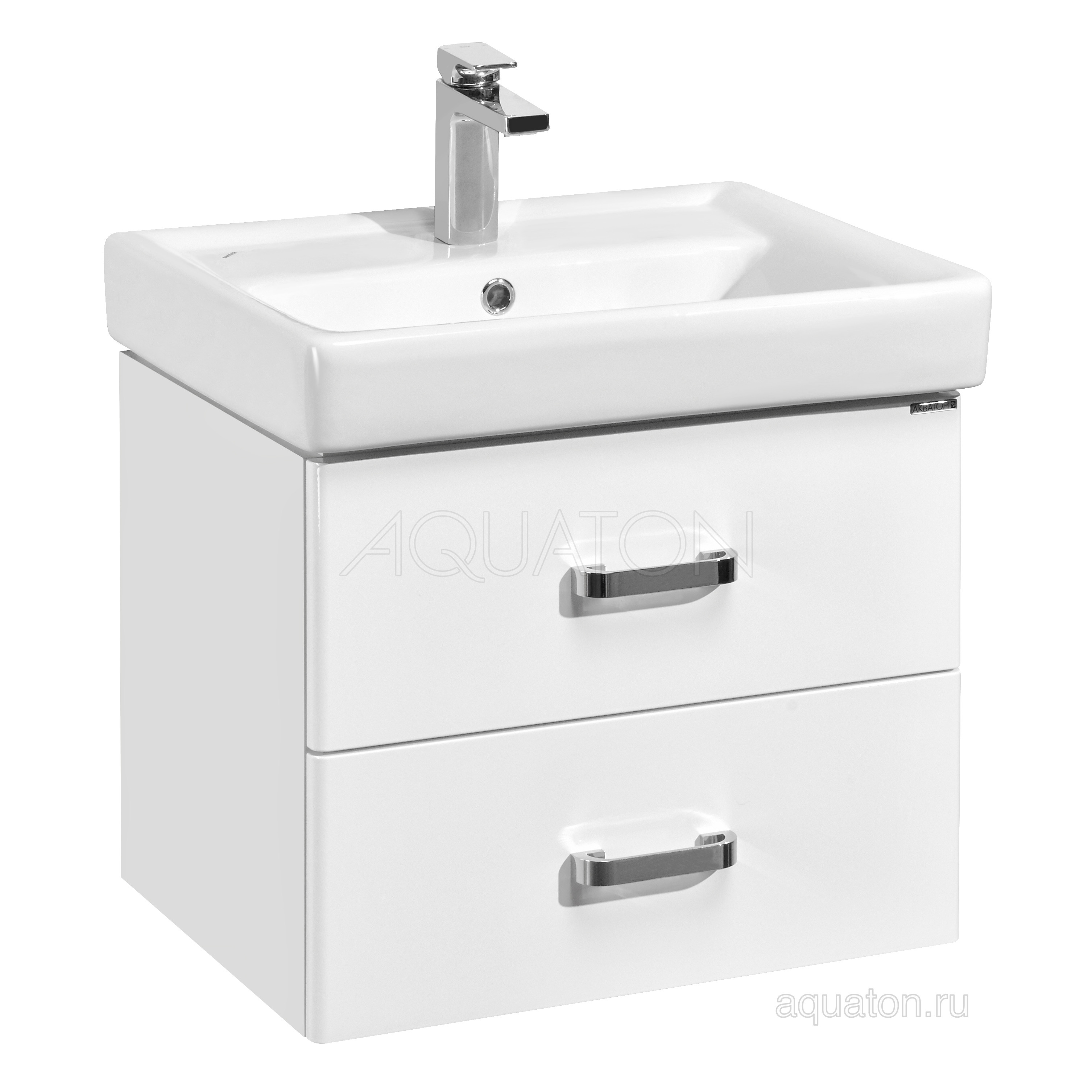 Тумба с раковиной Тигода 60 белая Aquaton Америна 1A1354K1AM010