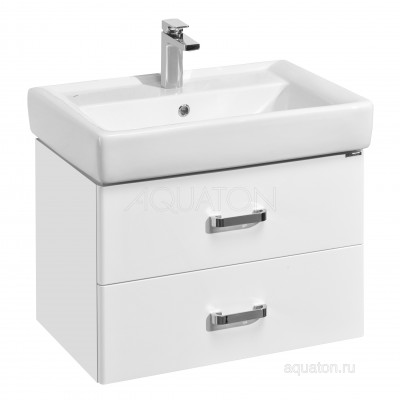Тумба с раковиной Тигода 70 белая AQUATON Америна 1A1376K1AM010