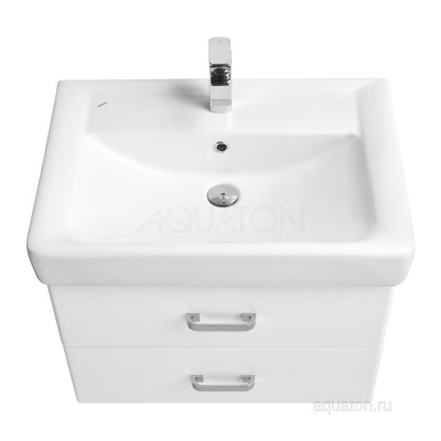 Тумба с раковиной Тигода 70 белая AQUATON Америна 1A1376K1AM010