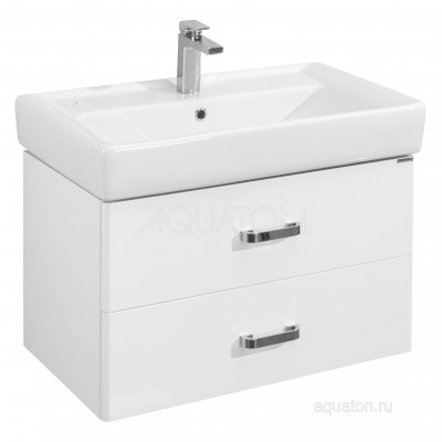 Тумба с раковиной Тигода 80 белая AQUATON Америна 1A1377K1AM010