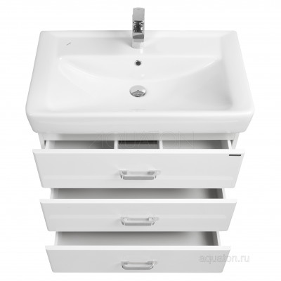 Тумба с раковиной Тигода 80 белая AQUATON Америна 1A1691K1AM010