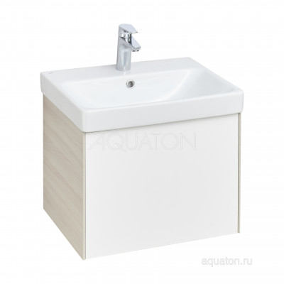 Тумба с раковиной Адриана 55 белая AQUATON Асти 1A2631K0AXD70