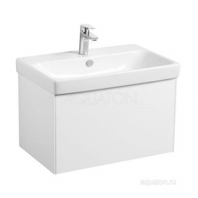 Тумба с раковиной Адриана 70 белая AQUATON Асти 1A2630K0AX2B0