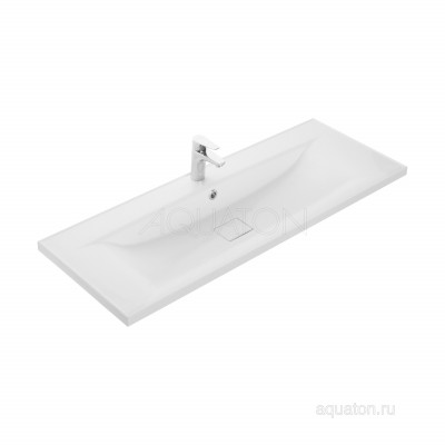 Тумба с раковиной Айрис М 120 белая AQUATON Диор 1A1106K3DR010