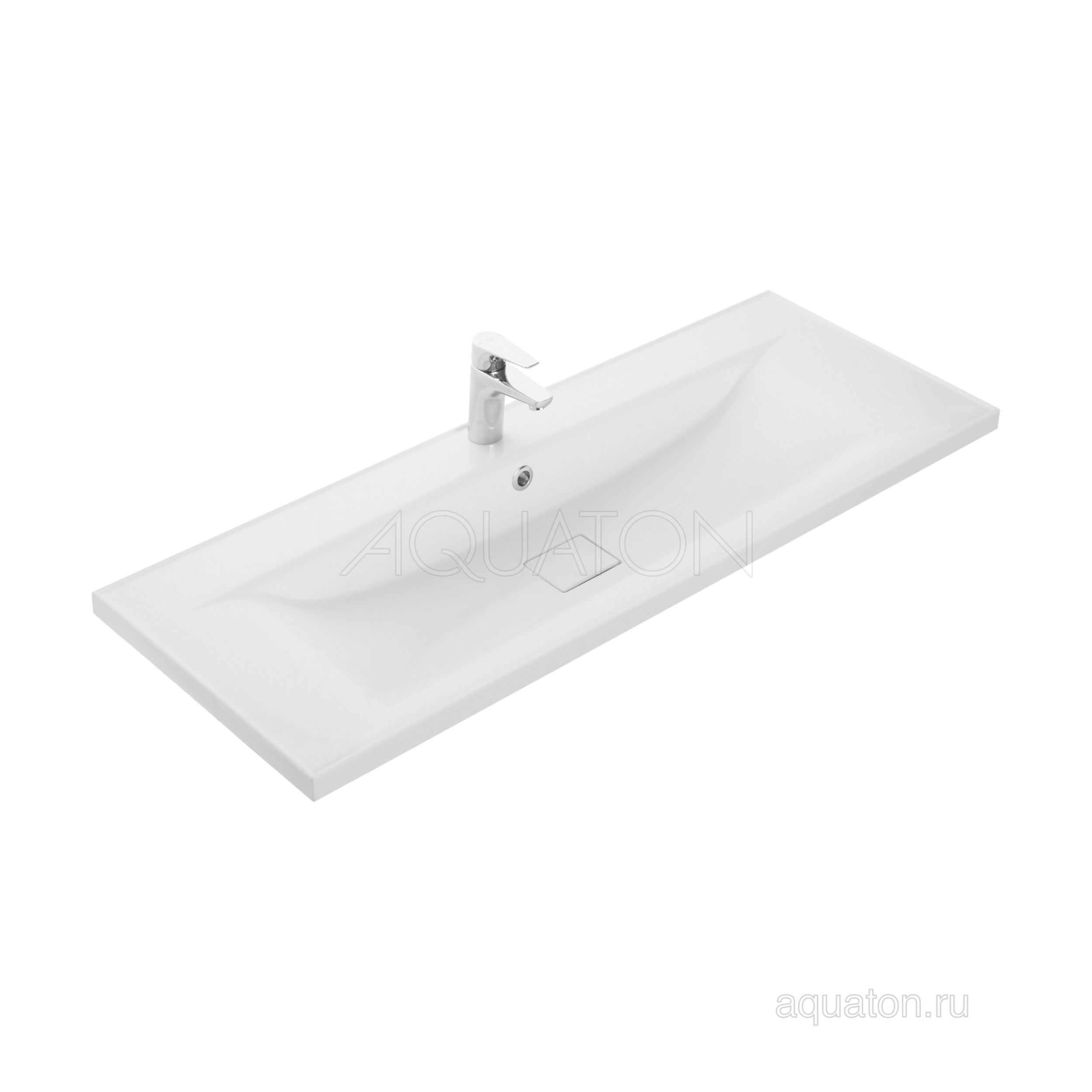 Тумба с раковиной Айрис М 120 белая AQUATON Диор 1A1106K3DR010