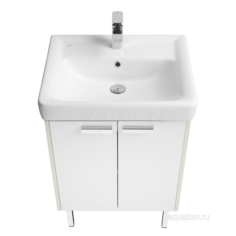Тумба с раковиной Тигода 60 белая AQUATON Йорк 1A1702K1YOAY0