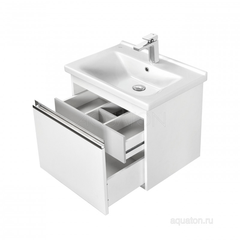 Тумба с раковиной Миранда 80 белая AQUATON Капри 1A2302K1KP010