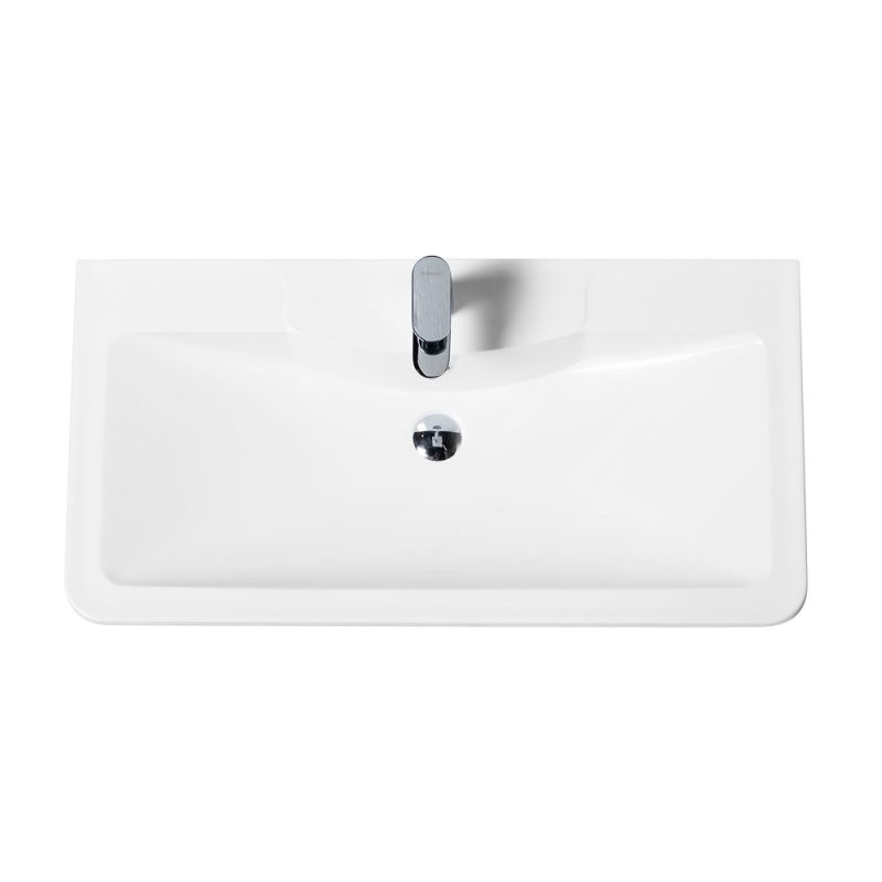 Раковина из литьевого мрамора 1000х455х145 BelBagno BB1000/455-LV-MR-ALR, белый