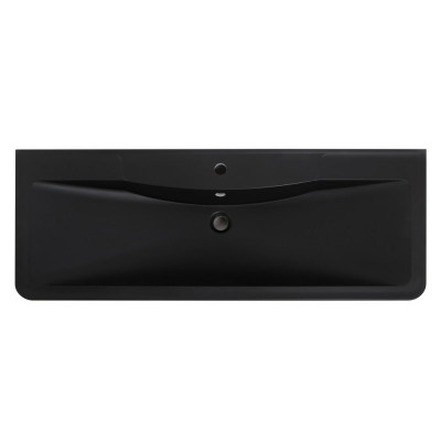 Раковина из литьевого мрамора 1000х455х145 BelBagno BB1000/455-LV-ART-ALR-NERO, черный матовый