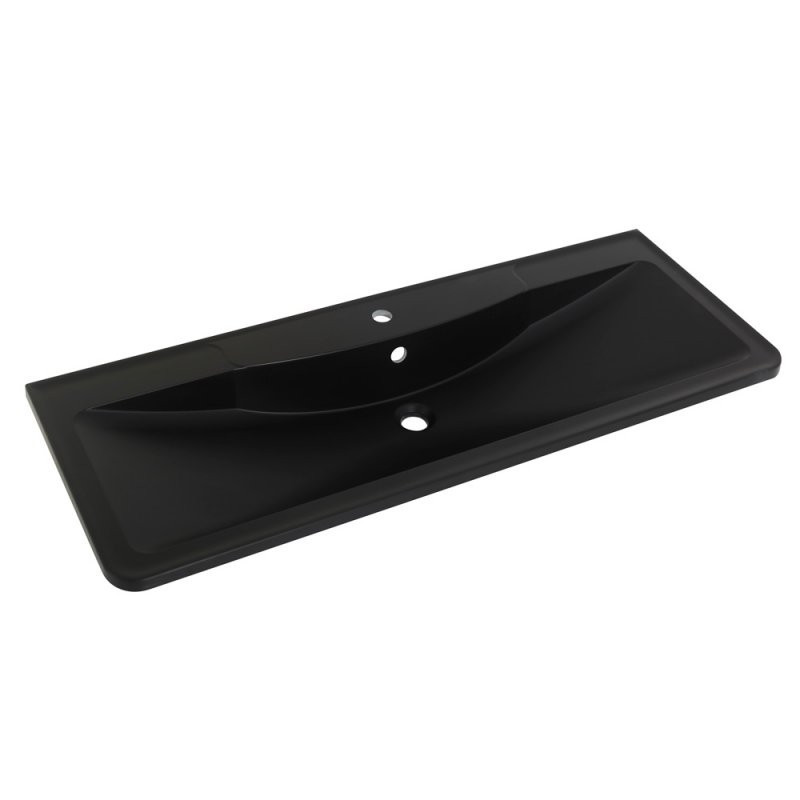 Раковина из литьевого мрамора 1000х455х145 BelBagno BB1000/455-LV-ART-ALR-NERO, черный матовый