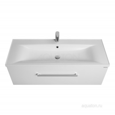 Тумба с раковиной Айрис 120 белая AQUATON Мадрид 1A1687K2MA010