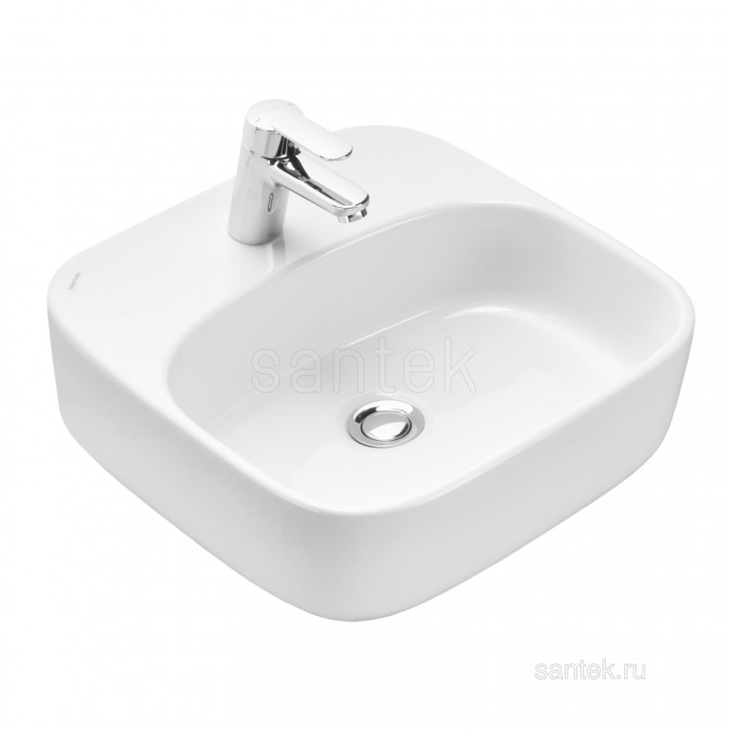 Тумба с раковной Одри 42х42 слэйт/белая 80см AQUATON Марбл 1A2762K0MH4C0