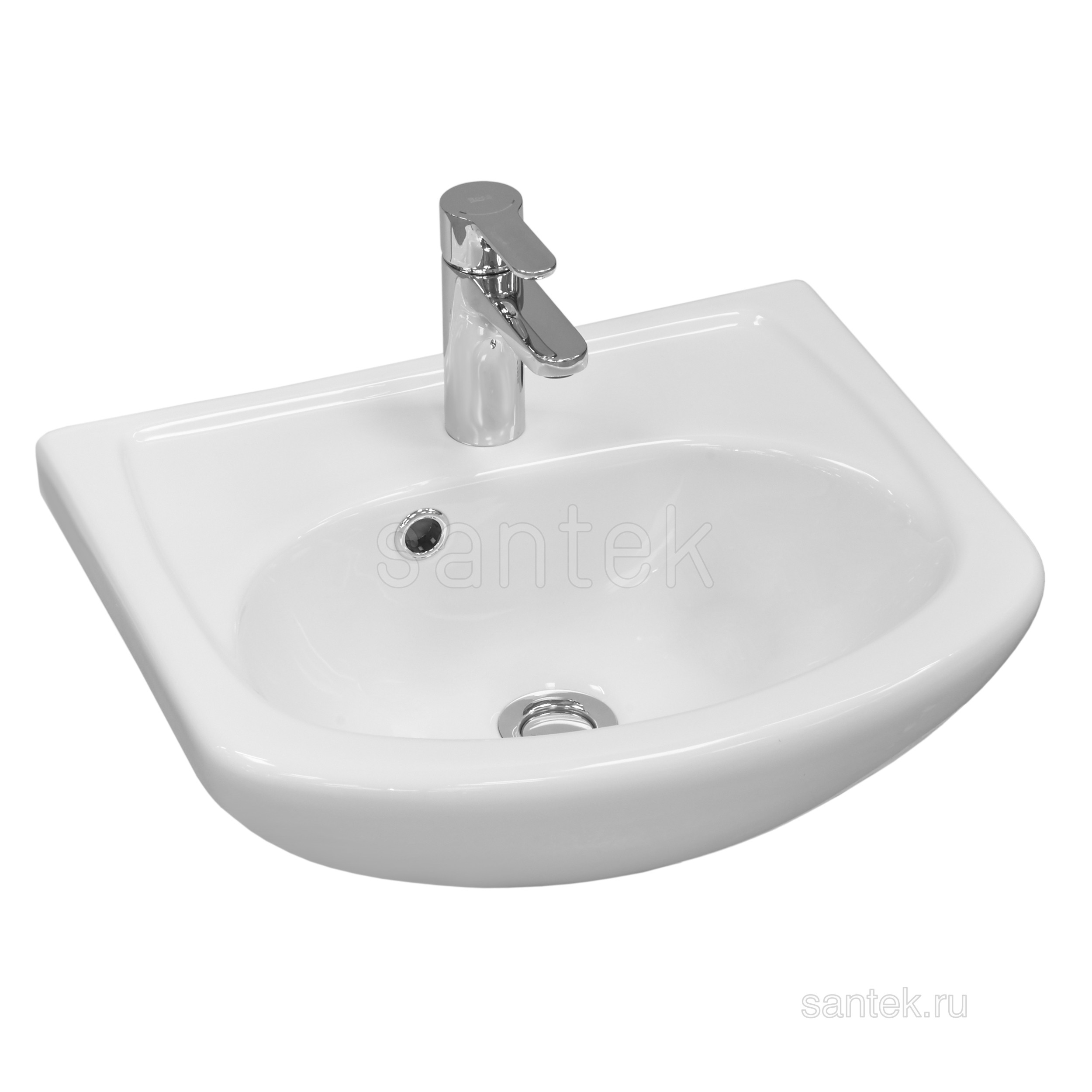 Тумба с раковиной Азов 45 белая AQUATON Минима 1A1044K1MR010