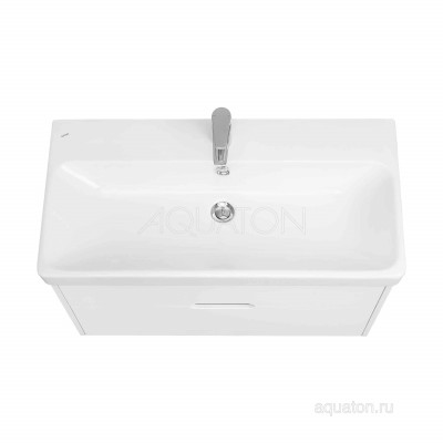 Тумба с раковиной Адриана 90 белая AQUATON Оливия 1A2544K0OL010