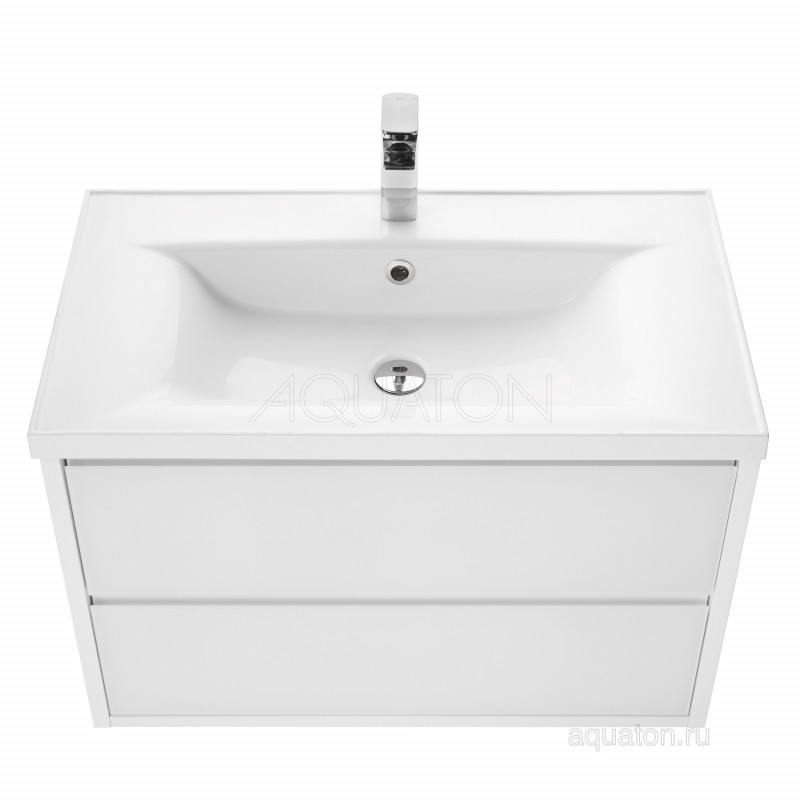 Тумба с раковиной Victoria-N Unik 60x46 белая AQUATON Римини 1A2267K1RN010
