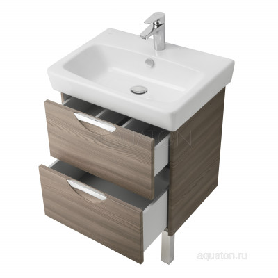Тумба с раковиной Нео 60 дуб AQUATON Сильва 1A2118K1SIW50